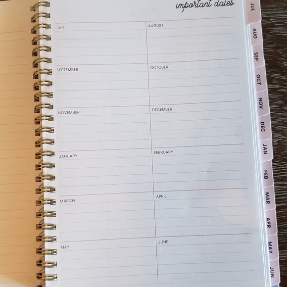 COPY - Color Me Courtney for Blue Sky 2024-25 Weekly/Monthly Planner Notes 8.62… - Picture 7 of 16